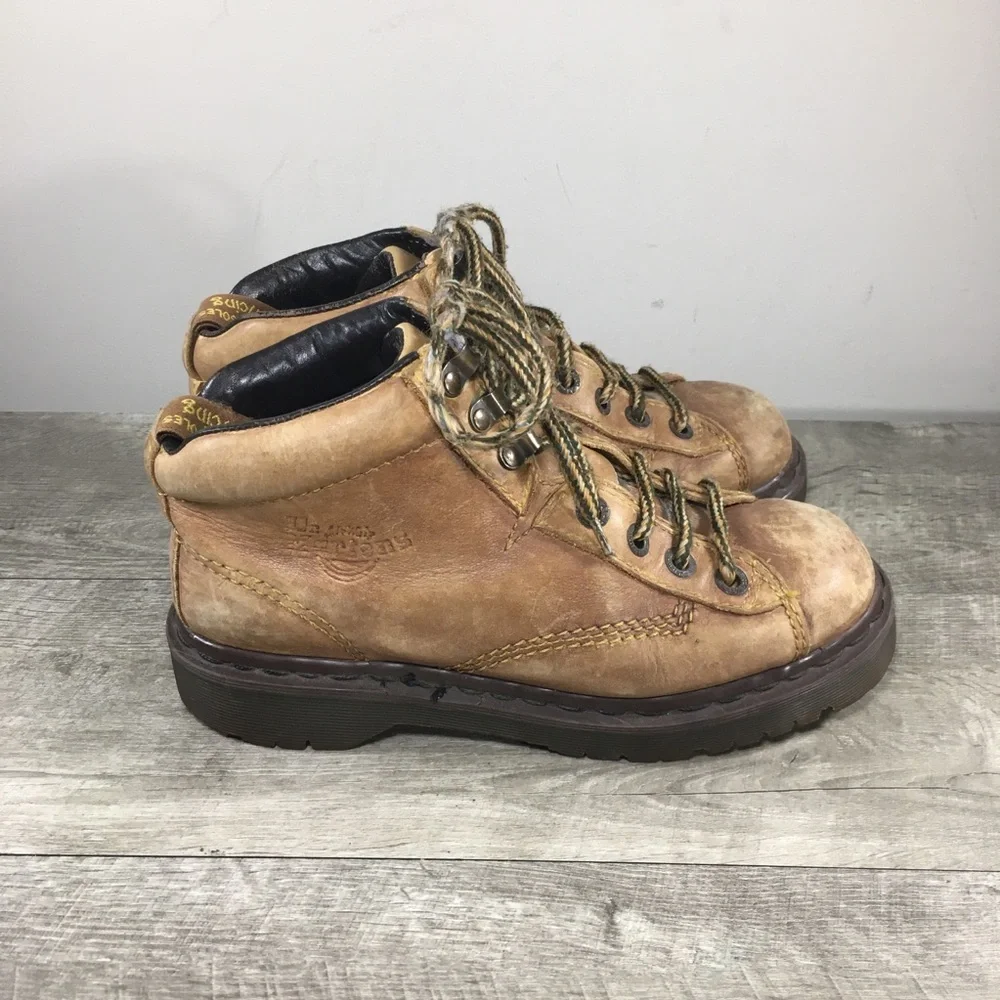 Dr. Martens Air Wair Mens 8287 Doc Vintage Chunky Grizzly Leather Combat Boots 7